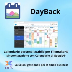 DayBack calendario personalizzabile per Filemaker